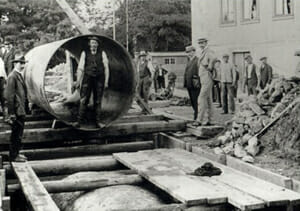 Kanalverlegung Anfang des 20. Jahrhunderts