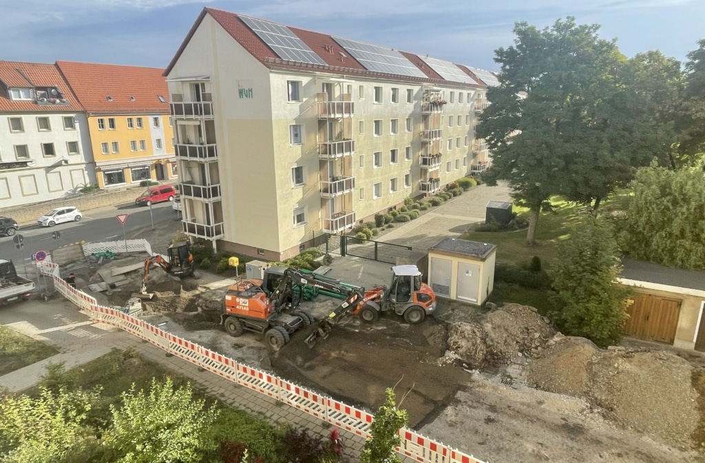 Baustelle von oben